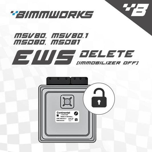 BMW MSV80, MSV80.1, MSD80, MSD81 - Bimmworks Remote EWS Delete