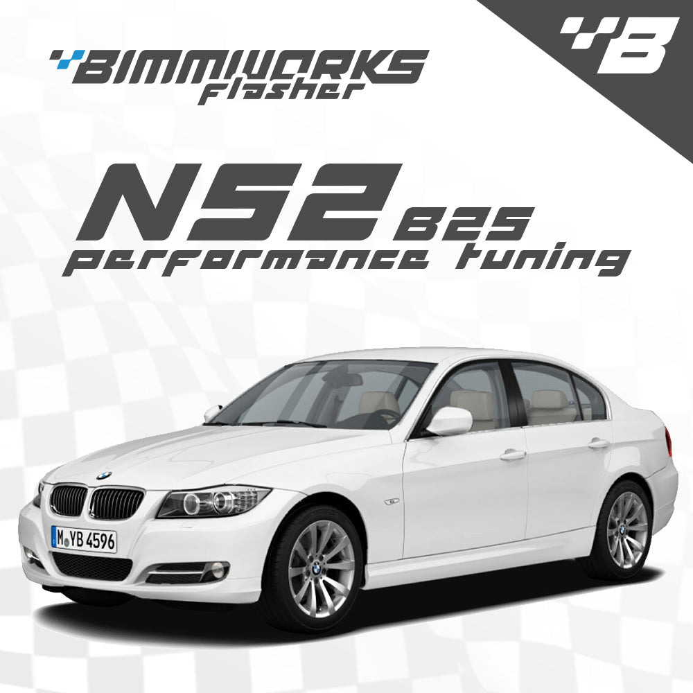 BMW N52B25 2.5L - E9X 323i, 325i, E6X 523i, E83 X3 2.5i 25i, E85 Z4 2.5si, E89 Z4 23i - Bimmworks Remote Tuning