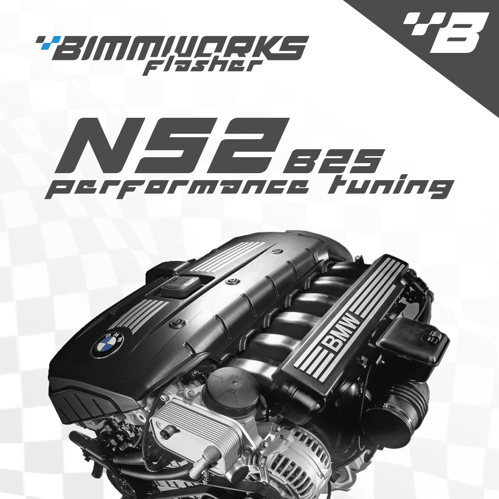 BMW N52B25 2.5L - E9X 323i, 325i, E6X 523i, E83 X3 2.5i 25i, E85 Z4 2.5si, E89 Z4 23i - Bimmworks Remote Tuning